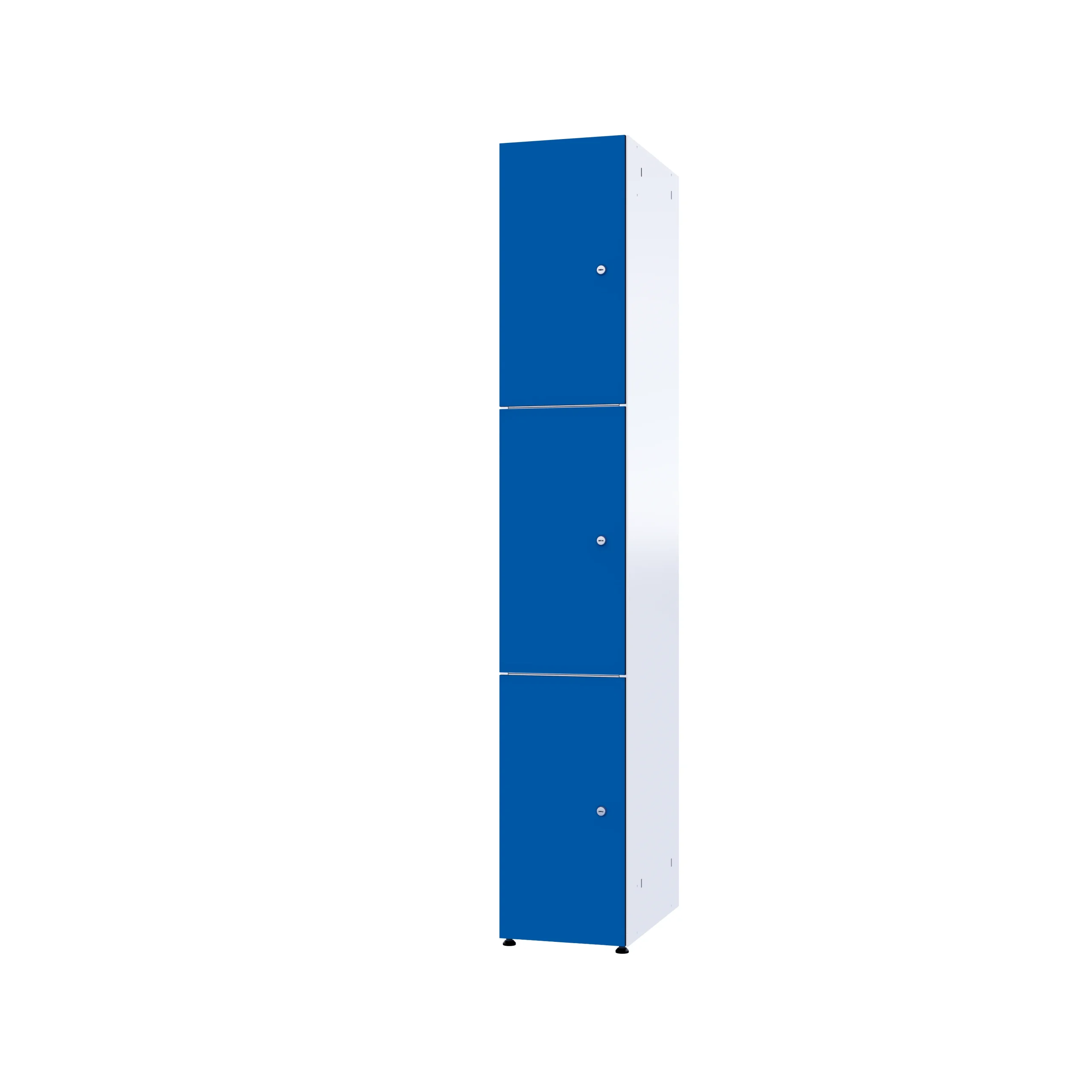Modułowa szafka metal z HPL - Combo w kolorze Blue Bay