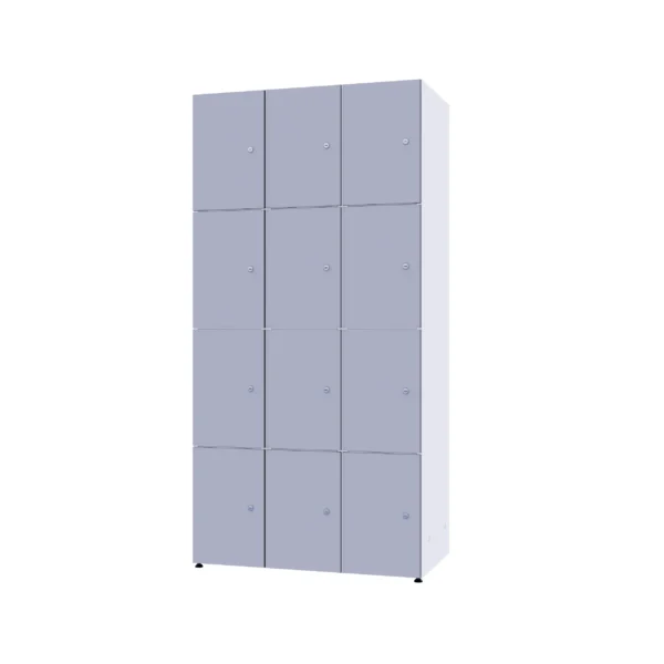 Modułowa szafka metal z HPL - Combo 4 poziomy