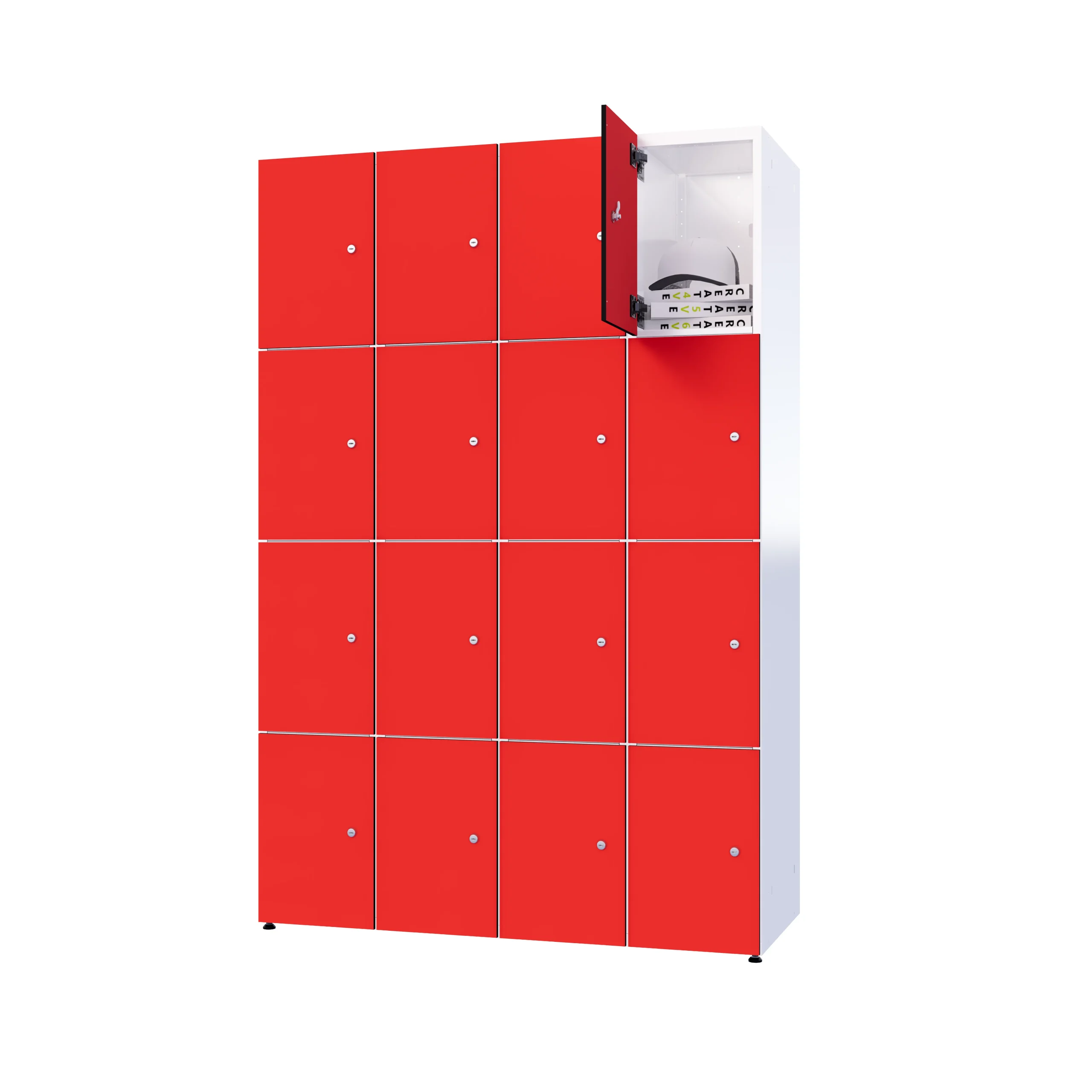 Modułowa szafka metal z HPL - Combo 4 poziomy - Image 93