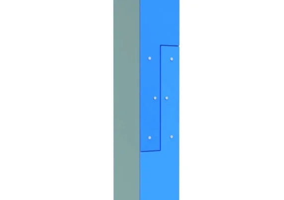 Modułowa szafka metal ze szkłem