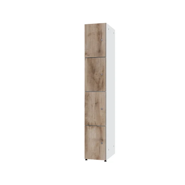 Modularer Metallschrank mit HPL-Beschichtung – Combo, 4 Ebenen