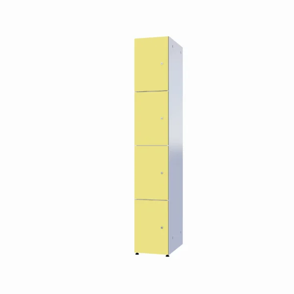 Modularer Metallschrank mit HPL-Beschichtung – Combo, 4 Ebenen