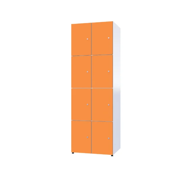 Modularer Metallschrank mit HPL-Beschichtung – Combo, 4 Ebenen