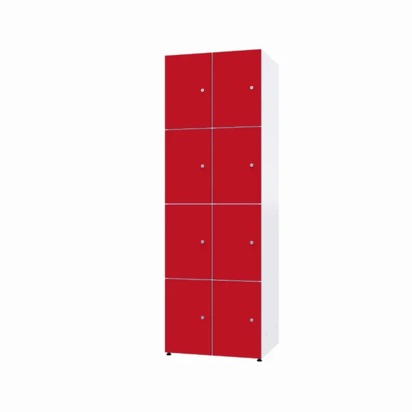 Modularer Metallschrank mit HPL-Beschichtung – Combo, 4 Ebenen