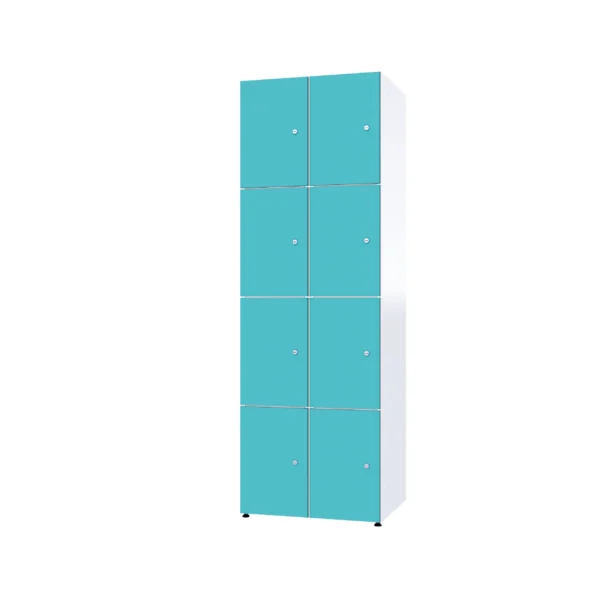 Modularer Metallschrank mit HPL-Beschichtung – Combo, 4 Ebenen