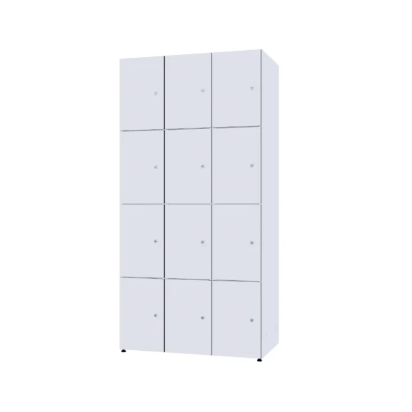 Modularer Metallschrank mit HPL-Beschichtung – Combo, 4 Ebenen