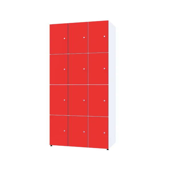 Modularer Metallschrank mit HPL-Beschichtung – Combo, 4 Ebenen