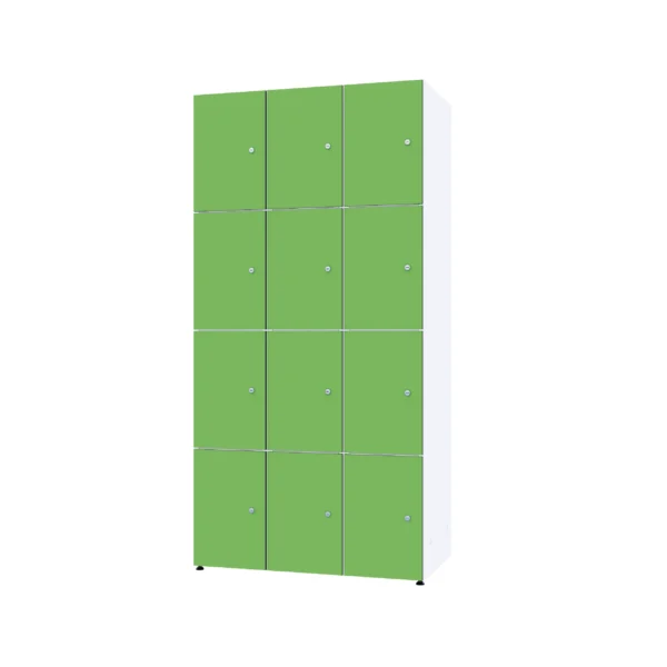Modularer Metallschrank mit HPL-Beschichtung – Combo, 4 Ebenen