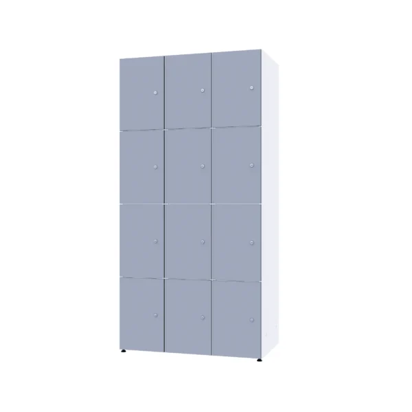 Modularer Metallschrank mit HPL-Beschichtung – Combo, 4 Ebenen