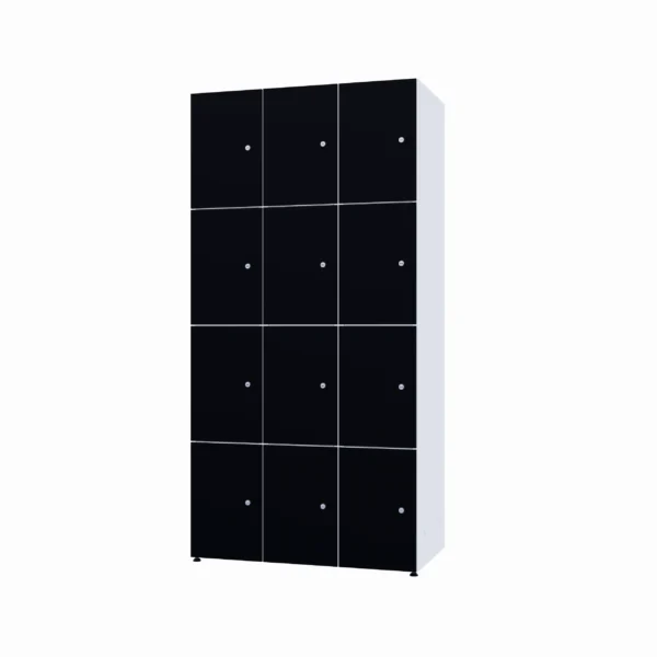 Modularer Metallschrank mit HPL-Beschichtung – Combo, 4 Ebenen