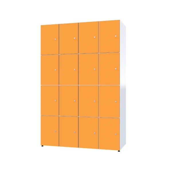 Modularer Metallschrank mit HPL-Beschichtung – Combo, 4 Ebenen