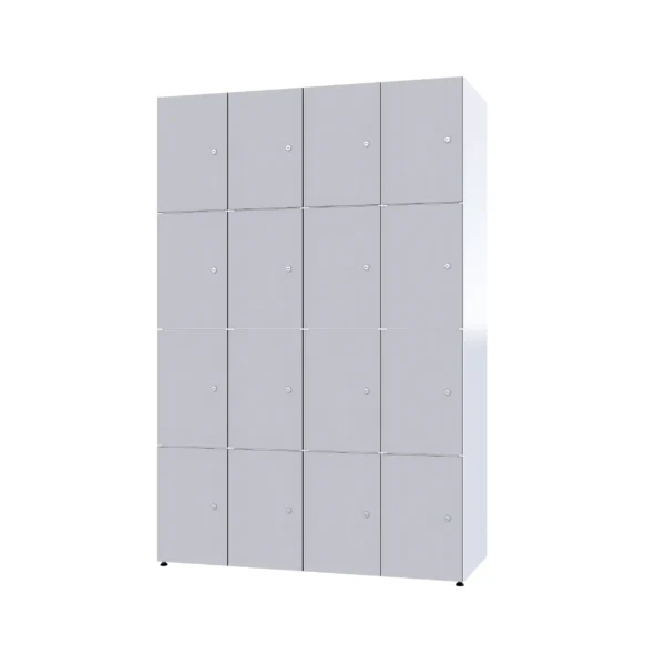 Modularer Metallschrank mit HPL-Beschichtung – Combo, 4 Ebenen