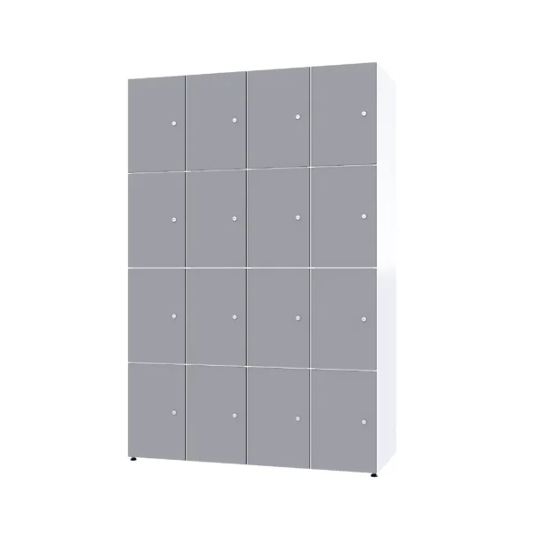 Modularer Metallschrank mit HPL-Beschichtung – Combo, 4 Ebenen