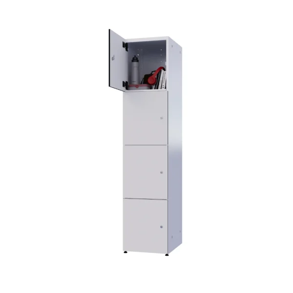 Modularer Metallschrank mit HPL-Beschichtung – Combo, 4 Ebenen