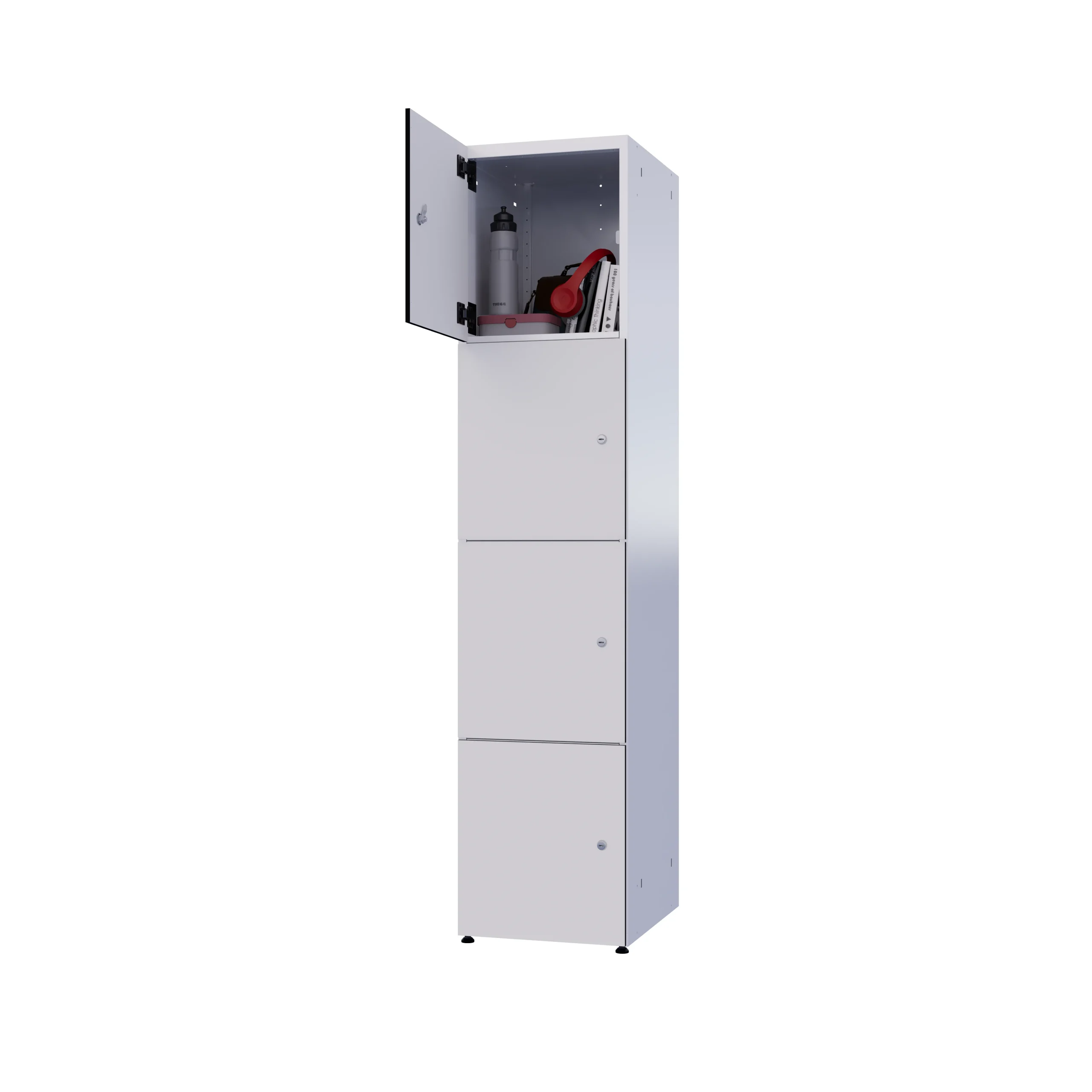 Modularer Metallschrank mit HPL-Beschichtung – Combo, 4 Ebenen - Image 18