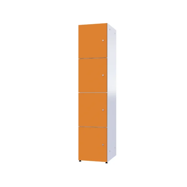 Modularer Metallschrank mit HPL-Beschichtung – Combo, 4 Ebenen