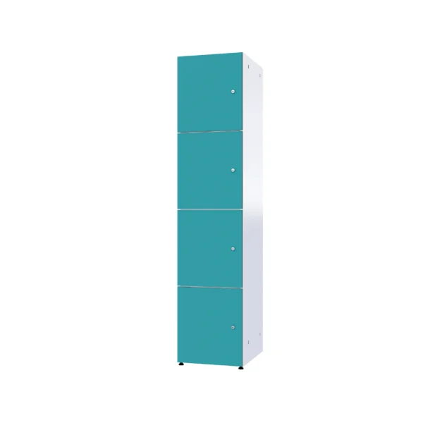 Modularer Metallschrank mit HPL-Beschichtung – Combo, 4 Ebenen