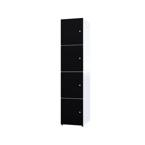 Modularer Metallschrank mit HPL-Beschichtung – Combo, 4 Ebenen