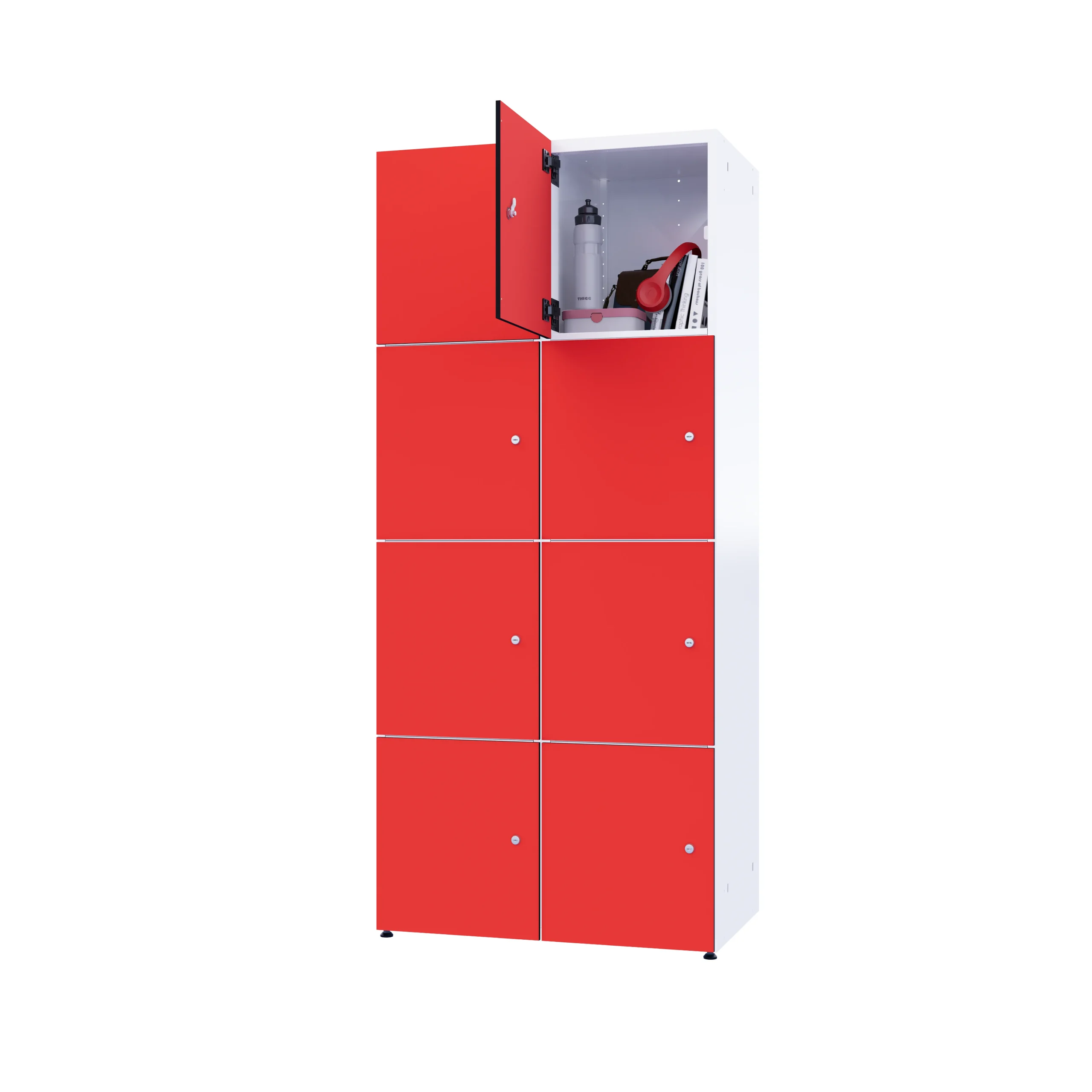 Modularer Metallschrank mit HPL-Beschichtung – Combo, 4 Ebenen - Image 48