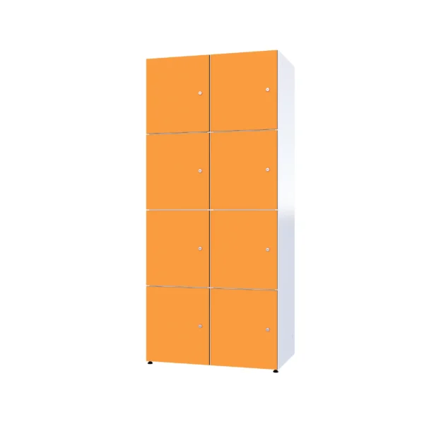 Modularer Metallschrank mit HPL-Beschichtung – Combo, 4 Ebenen