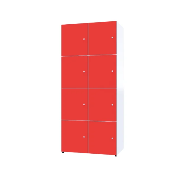 Modularer Metallschrank mit HPL-Beschichtung – Combo, 4 Ebenen