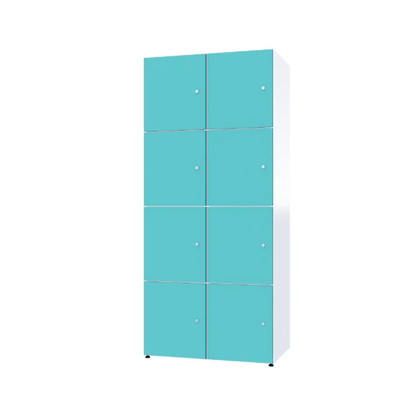 Modularer Metallschrank mit HPL-Beschichtung – Combo, 4 Ebenen