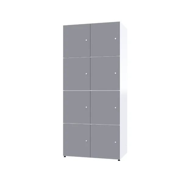 Modularer Metallschrank mit HPL-Beschichtung – Combo, 4 Ebenen