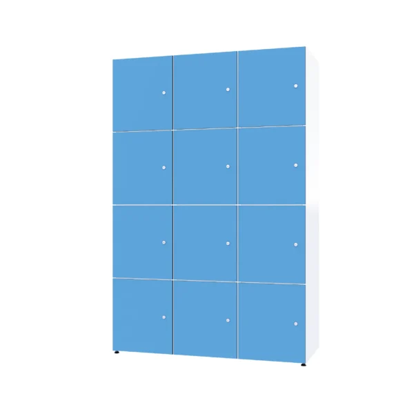 Modularer Metallschrank mit HPL-Beschichtung – Combo, 4 Ebenen