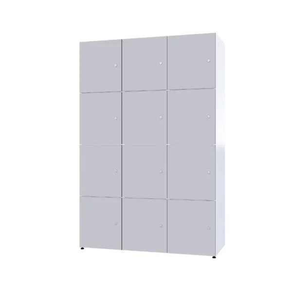 Modularer Metallschrank mit HPL-Beschichtung – Combo, 4 Ebenen