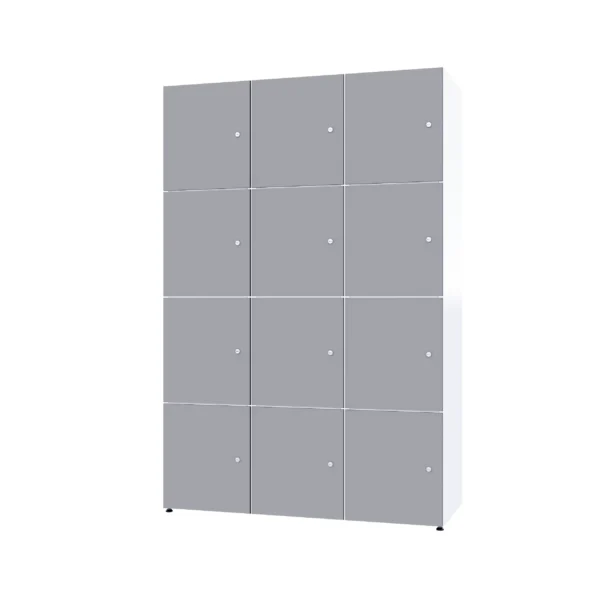 Modularer Metallschrank mit HPL-Beschichtung – Combo, 4 Ebenen