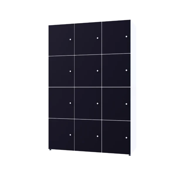 Modularer Metallschrank mit HPL-Beschichtung – Combo, 4 Ebenen