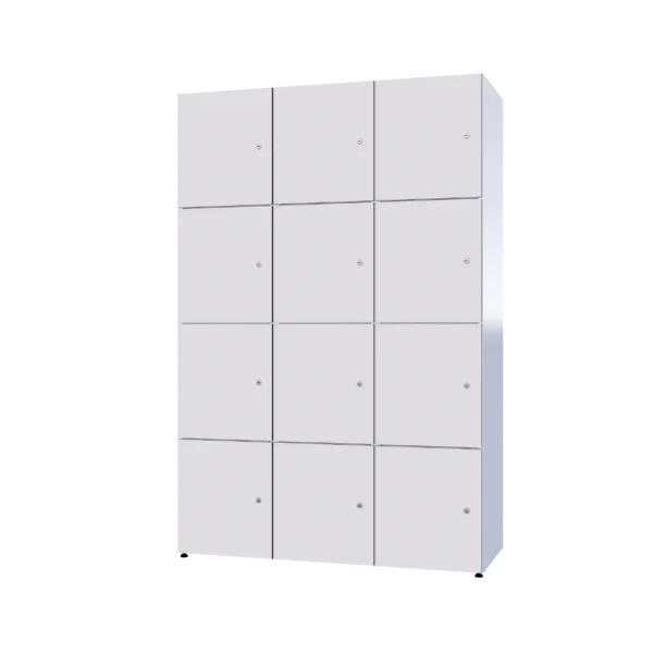 Modularer Metallschrank mit HPL-Beschichtung – Combo, 4 Ebenen